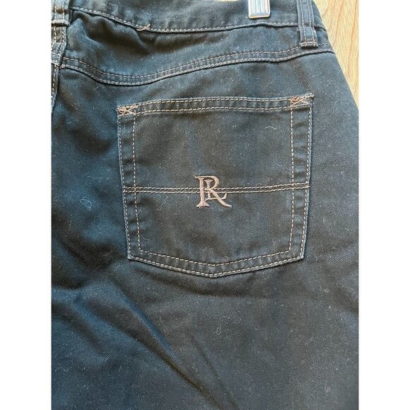 Ralph Lauren Polo Y2K Mid Rise Wide Leg Boot Cut Jeans Black Size 30 RUNS SMALL - Picture 4 of 6